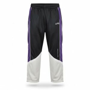 LRG Lifted Research Group Mens X-Large Black Purple White Track Pants Athletic